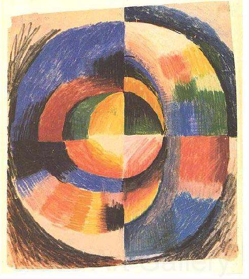 August Macke Colour circle Norge oil painting art